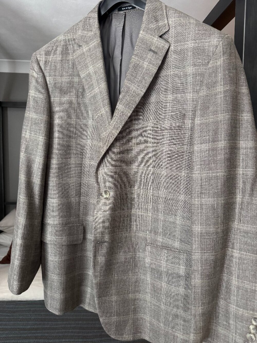 Pronto Uomo Platinum Windowpane Sport Coat